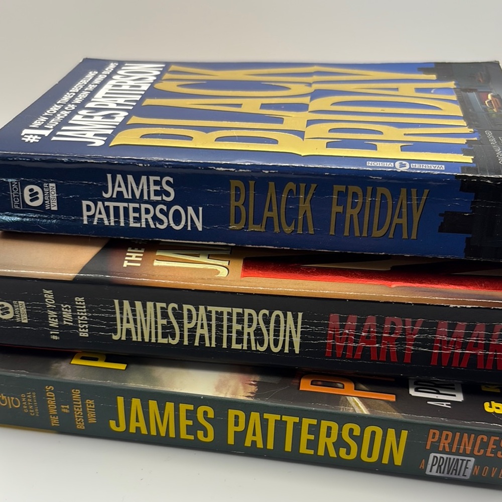 James Patterson Thriller Book Set | Black Friday, Mary Mary, Princess Private No